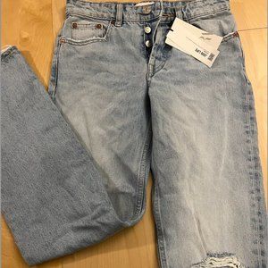 Zara Light Wash Mom Jeans